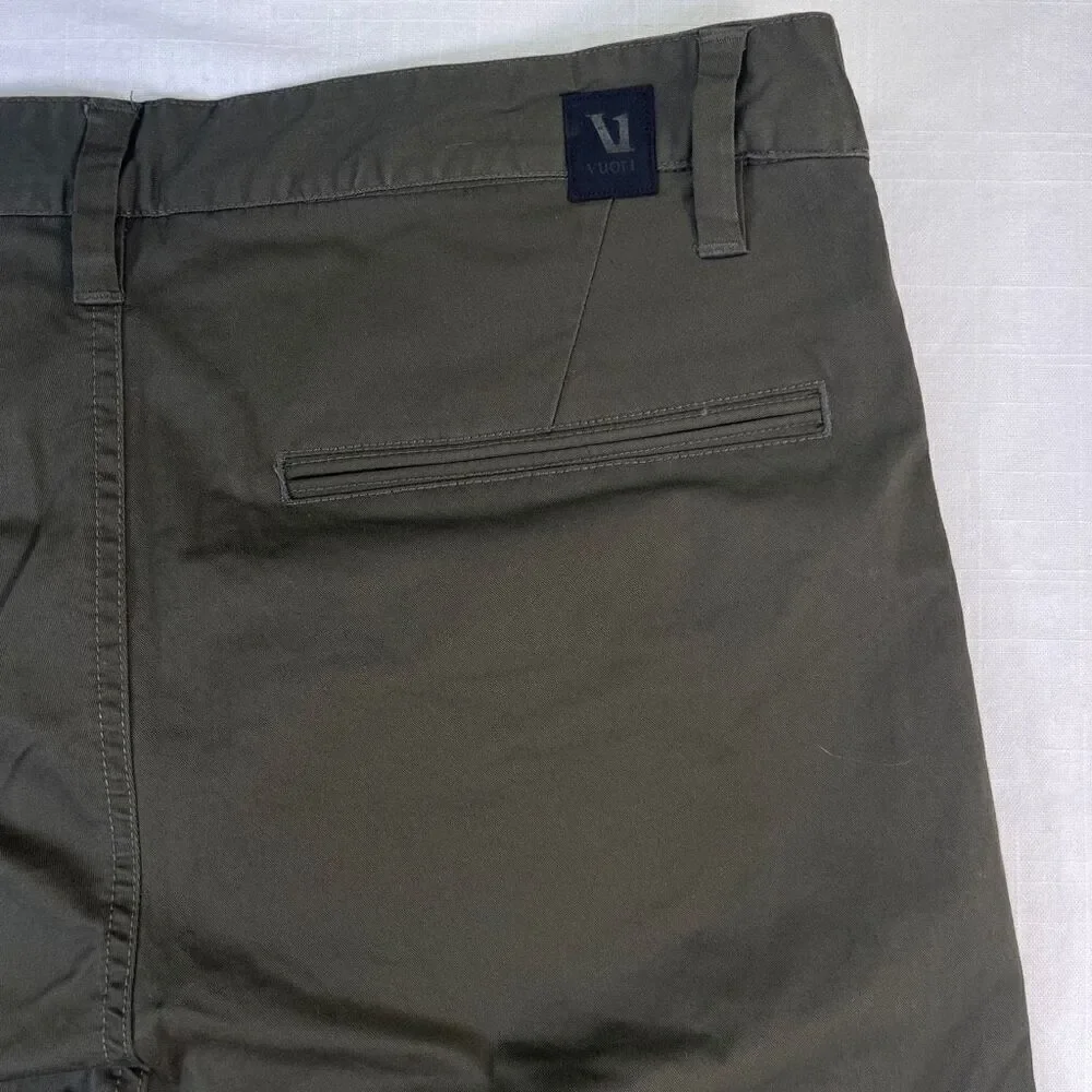 Vuori Green Stretch Classic Fit Collins Twill Cotton Straight Chino Pant Size 33